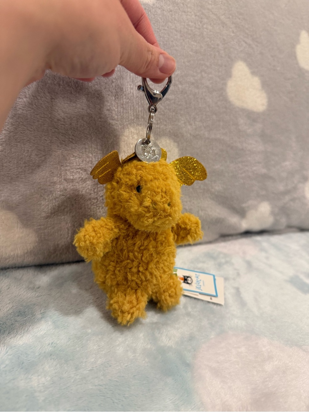 Jellycat Little Dragon Bag Charm BNWT Retired - Authentic